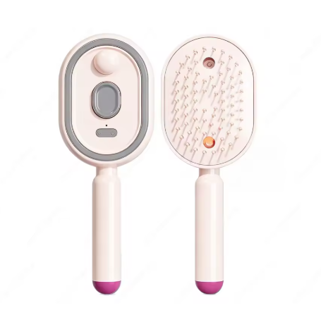 Cepillo Eléctrico Masajeador para el Cabello con Rociador de Aceites Esenciales y Tecnología de Autolimpieza