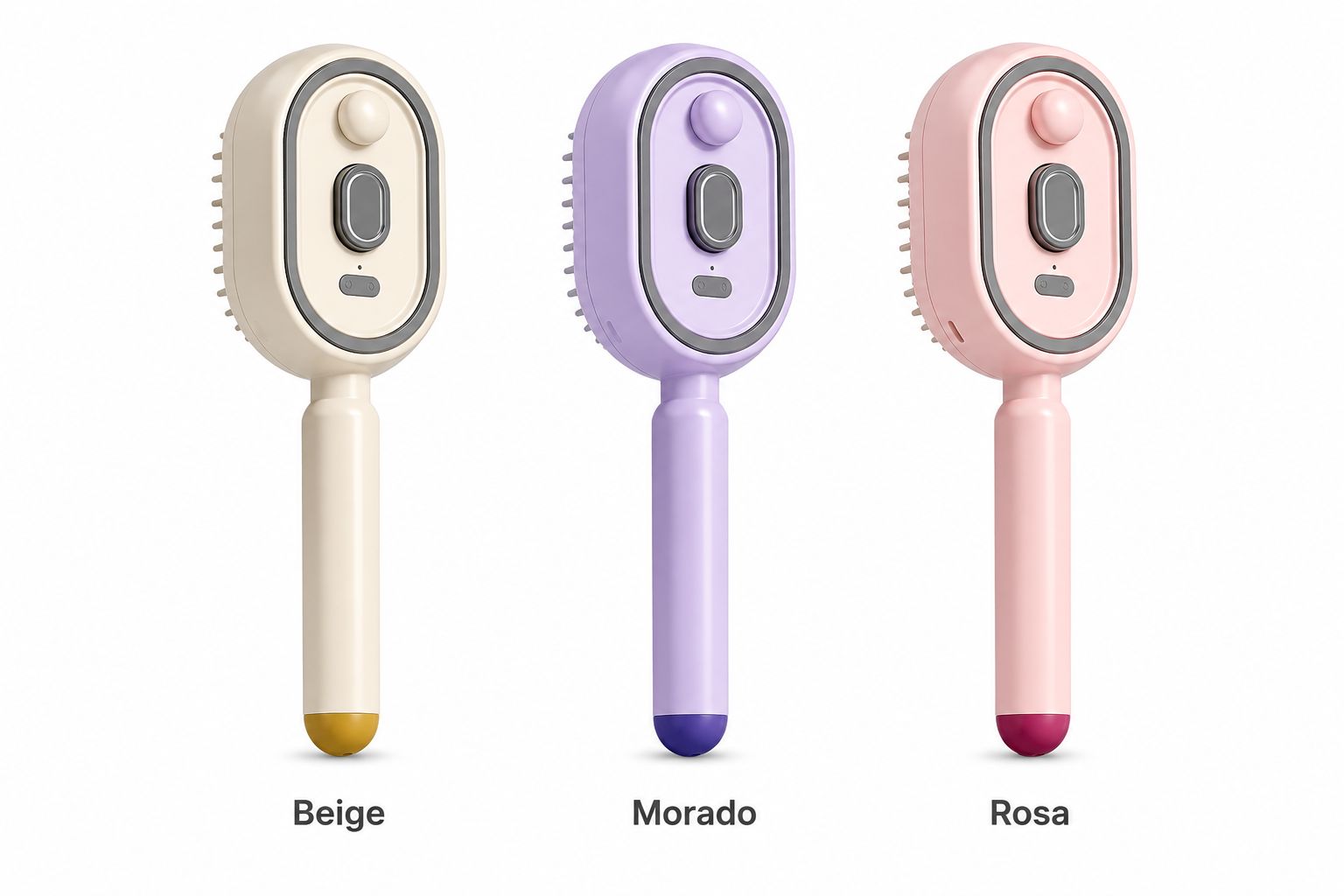 Cepillo Eléctrico Masajeador para el Cabello con Spray de Aceites Esenciales y Tecnología de Autolimpieza