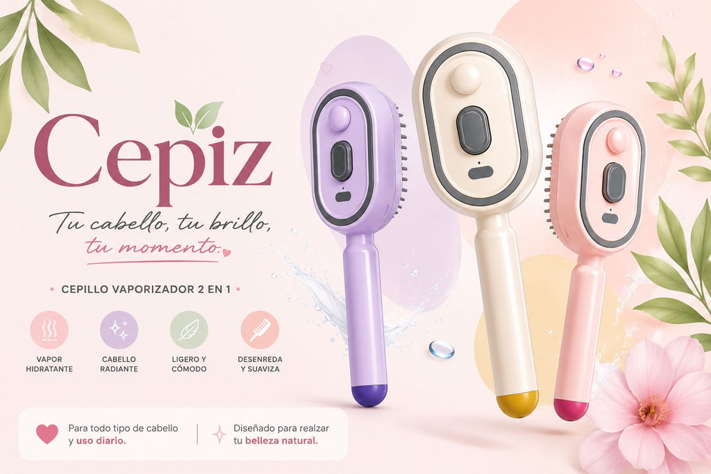 CEPIZ — Cepillo Eléctrico Masaje & Spray 4-en-1